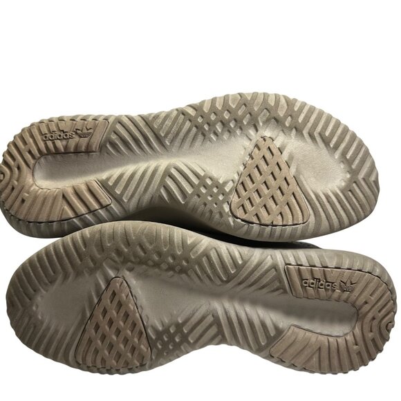Adidas Tubular Beige/Gray Knit Running Shoes Size Mens 4.5 Ladies 6.5 Athletic - Picture 8 of 14